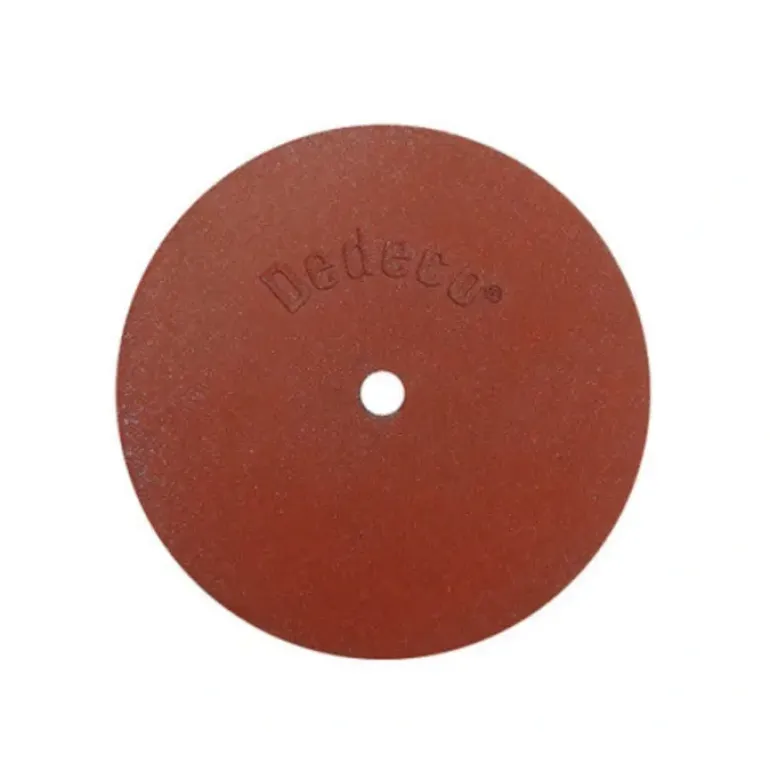 Dedeco 0149 Rubber Abrasive Wheel 4 x 1/4 x 1/2 - Red Fine Silicon Carbide 1/Unit - One-stop shop for professional tools and equipment.