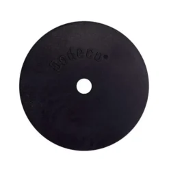 Dedeco 0147 Rubber Abrasive Wheel 4 x 1/4 x 1/2 - Black Coarse Silicon Carbide 1/Unit - One-stop shop for professional tools and equipment.