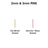 Dedeco 1368 Sunburst 2mm Diamond Pins Tan 400 Grit Size 6/Bx - One-stop shop for professional tools and equipment.