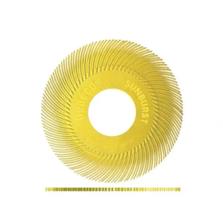 Dedeco 1884 Sunburst 6 TC Discs Yellow 80 Grit Size (A/O) 40/Bx - One-stop shop for professional tools and equipment.