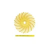 Dedeco 1221 Sunburst 5/8 TC Discs Yellow 80 Grit Size (A/O) 12/Bx - One-stop shop for professional tools and equipment.