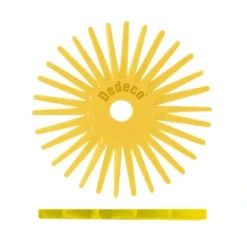 Dedeco 2216 Sunburst 1 TS Discs Yellow 80 Grit Size (A/O) 48/Bx - One-stop shop for professional tools and equipment.