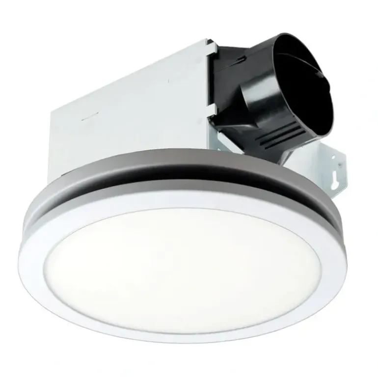 Delta Breez ITG80RLED-ADJ BreezIntegrity Ventilation Fans 80 CFM Fan/LED Edge-Lit, Flat Round Panel with Adjustable Color Temperature - One-stop shop for professional tools and equipment.