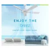 Delta Breez VCA725LED-HEBK Breez Pleasanton, 72-inch 5-Blade, Wet Rated, Ceiling Fan with LED Light and Remote Control (Black) - One-stop shop for professional tools and equipment.