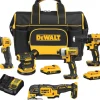 Dewalt DCKSS521D2 20V Max* Cordless 5-Tool Combo Kit With Contractor Bag - One-stop shop for professional tools and equipment.