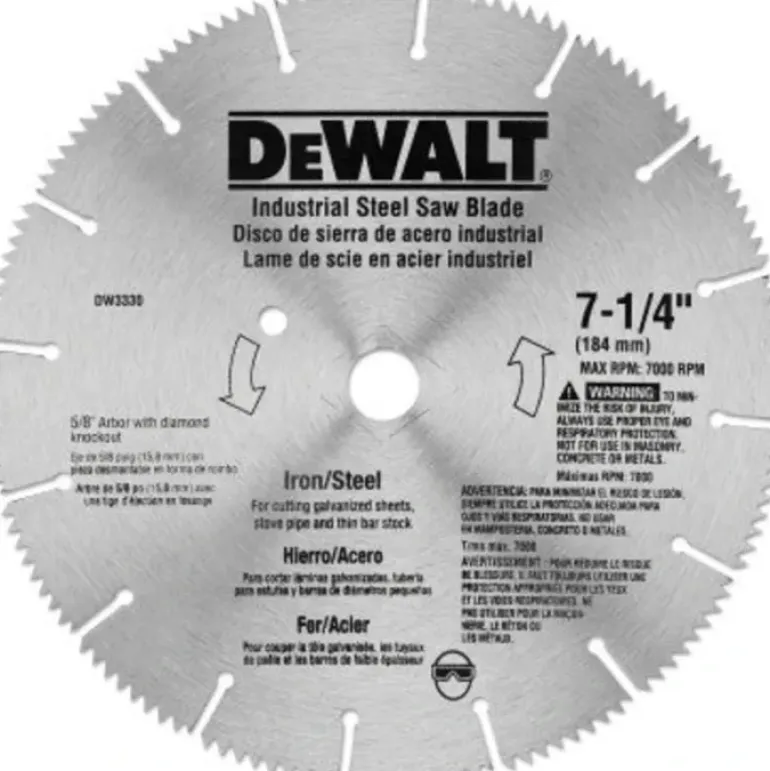 Dewalt DW3330 7-1/4& Iron/Steel Circul (1 Ea) - One-stop shop for professional tools and equipment.