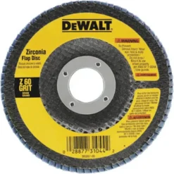 Dewalt DW8302 4& X 5/8& 60 Grit Zirconia Flap Disc Wheel (1 Ea) - One-stop shop for professional tools and equipment.