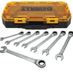 Dewalt DWMT74734 Full Polish Ratcheting Combination Metric Wrench Set (8 Pc) - One-stop shop for professional tools and equipment.