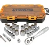Dewalt DWMT73804 Tough Box Tool Kit 1/4&& 3/8& Drive Socket Set - One-stop shop for professional tools and equipment.