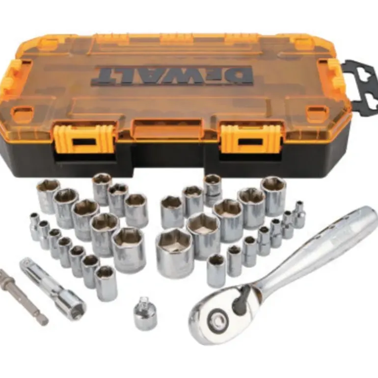 Dewalt DWMT73804 Tough Box Tool Kit 1/4&& 3/8& Drive Socket Set - One-stop shop for professional tools and equipment.