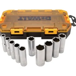 Dewalt DWMT73814 Tough Box Tool Kit Sae 1/2& Drive Deep Socket St - One-stop shop for professional tools and equipment.