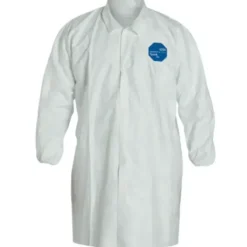 Dupont TY211S-M Tyvek Lab Coat Snap Front- Elastic Wrists (30 EA) - One-stop shop for professional tools and equipment.