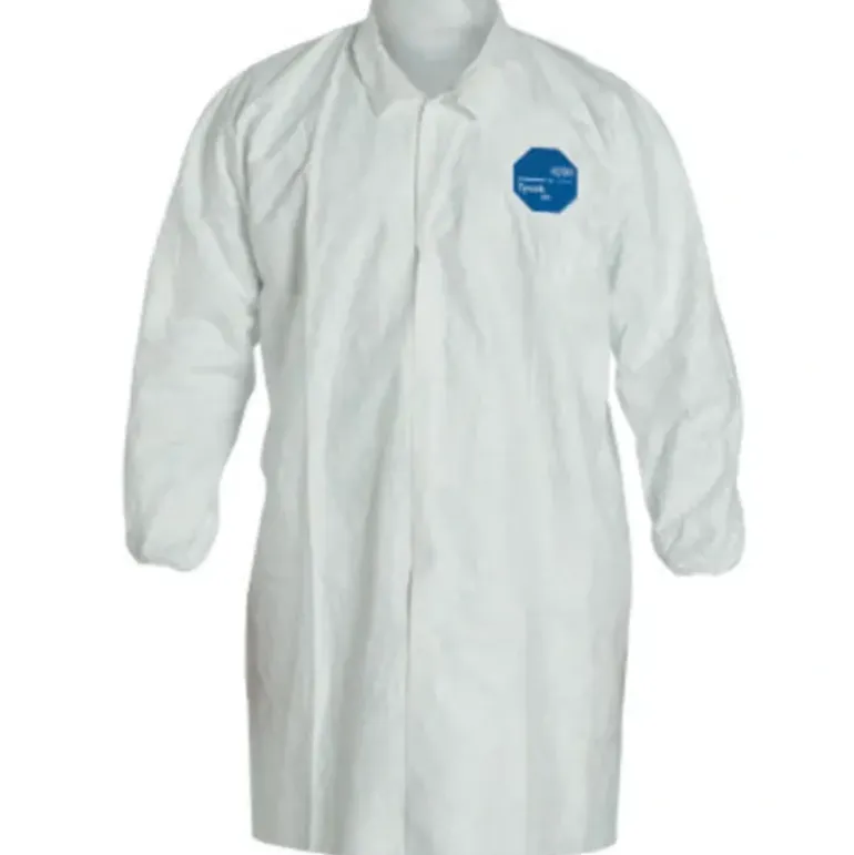 Dupont TY211S-4XL Tyvek Lab Coat Snap Front- Elastic Wrists (30 EA) - One-stop shop for professional tools and equipment.