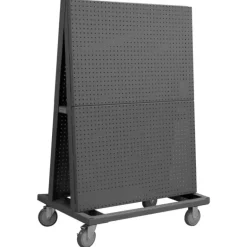 Durham AF-2436-PB-5PU-95 A-FRAME TRUCK, PEGBOARD PANELS, GRAY, 24 X 36-3/4 X 55-3/4 - One-stop shop for professional tools and equipment.