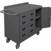 Durham 2211A-LU-95 MOBILE BENCH CABINET, 1 SHELF, ADJUSTABLE SHELF, 18-1/4 X 42-1/8 X 36-3/8 - One-stop shop for professional tools and equipment.