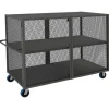 Durham HTL-3672-DD-2-6PU-95 MESH TRUCK, 1 FIXED SHELF, 1 BASE SHELF, 36 X 72, 2000 LBS. CAPACITY - One-stop shop for professional tools and equipment.