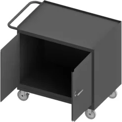 Durham 3112-95 MOBILE BENCH CABINET, STEEL TOP, 2 DOORS, 24-1/4 X 42-1/8 X 36-3/8 - One-stop shop for professional tools and equipment.