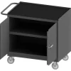 Durham 3100RM-5PU-95 MOBILE BENCH CABINET, 1 SHELF, BLACK RUBBER MAT, 24-1/4 X 42-1/8 X 36-3/8 - One-stop shop for professional tools and equipment.