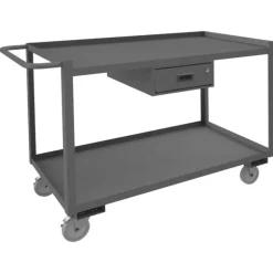 Durham RSC-2448-2-1DR-95 STOCK CART, 2 SHELF, 1 DRAWER, 24-1/4 X 54-1/4 X 37-5/8 - One-stop shop for professional tools and equipment.
