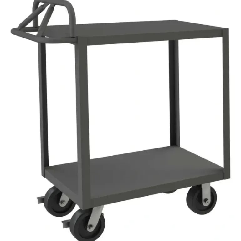 Durham RSCE-3048-2-3.6K-ALD-95 STOCK CART, 2 SHELF, ERGONOMIC HANDLE, 30-1/4 X 54-1/4 X 43-3/8 - One-stop shop for professional tools and equipment.