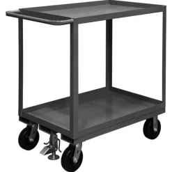 Durham RSC-3048-2-2.4K-ALU-FL-95 STOCK CART, 2 SHELF, FLOORLOCK, 30-1/4 X 54-1/4 X 39 - One-stop shop for professional tools and equipment.