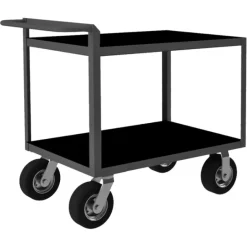 Durham RSCR243638ALDRM8PN95 STOCK CART, 2 SHELF, RAISED HANDLE, 24-1/4 X 42-1/4 X 37-7/8 - One-stop shop for professional tools and equipment.