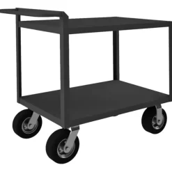 Durham RSCR-243638-ALD-95 STOCK CART, 2 SHELF, RAISED HANDLE, 24-1/4 X 42-1/4 X 37-7/8 - One-stop shop for professional tools and equipment.