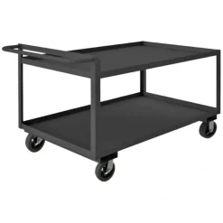 Durham RSCR243636ALU6MR95 STOCK CART, 2 SHELF, RAISED HANDLE, 24-1/4 X 42-1/4 X 36 - One-stop shop for professional tools and equipment.