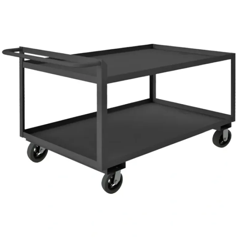 Durham RSCR243636ALU6MR95 STOCK CART, 2 SHELF, RAISED HANDLE, 24-1/4 X 42-1/4 X 36 - One-stop shop for professional tools and equipment.