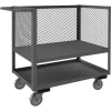 Durham 3SLT-EX2448-1.2K-95 3 SIDED LOW DECK TRUCK, MESH SIDES, 24 X 48, 1200 LBS. CAPACITY - One-stop shop for professional tools and equipment.
