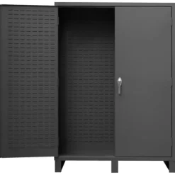 Durham SSC-602484-BDLP-95 CUSTOMIZABLE CABINET, 14 GAUGE WITH LOUVERED PANEL , 60 X 24 X 84 - One-stop shop for professional tools and equipment.