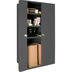 Durham 3950-3S-95 SPACE SAVING CABINET, 14 GAUGE, 3 SHELF , 36 X 18 X 72 - One-stop shop for professional tools and equipment.