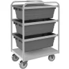 Durham STBR-303672-12-5PU STAINLESS STEEL TUB RACK CART, 12 BINS, 36-3/4 X 26 X 73-3/4 - One-stop shop for professional tools and equipment.