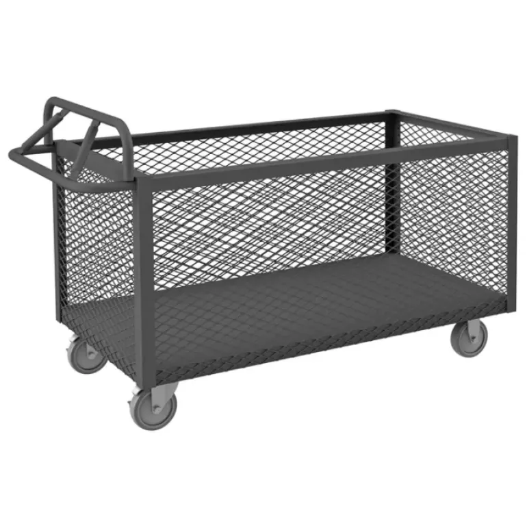 Durham 4STE-EX-3048-5PU-95 4 SIDED MESH BOX TRUCK, ERGONOMIC HANDLE, 48 X 30 - One-stop shop for professional tools and equipment.