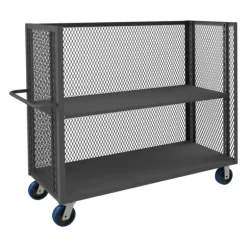 Durham 3ST-EX3048-1AS-6PU-95 3 SIDED MESH TRUCK, 1 ADJUSTABLE SHELF, 30 X 48 - One-stop shop for professional tools and equipment.