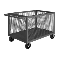 Durham 4ST-EX-2436-6MR-95 4 SIDED MESH BOX TRUCK, TUBULAR HANDLE, 36 X 24 - One-stop shop for professional tools and equipment.