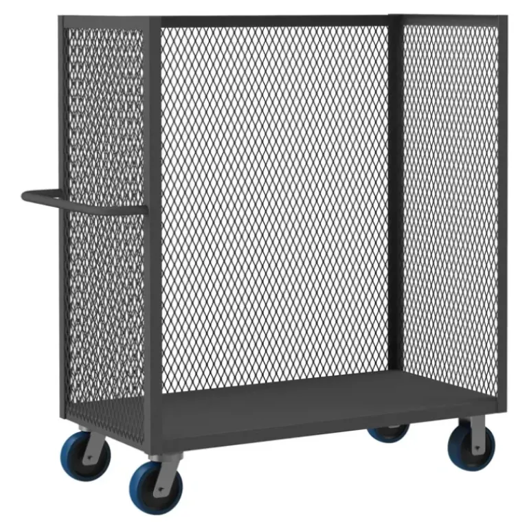 Durham 3ST-EX246045-8PU-95 3 SIDED MESH TRUCK, 1 BASE SHELF, 24 X 60 - One-stop shop for professional tools and equipment.