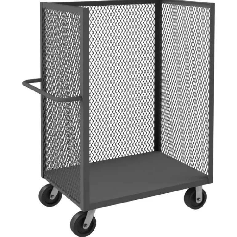 Durham 3ST-EX2436-95 3 SIDED MESH TRUCK, 1 BASE SHELF, 24 X 36 - One-stop shop for professional tools and equipment.