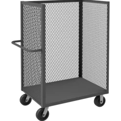 Durham 3ST-EX3048-95 3 SIDED MESH TRUCK, 1 BASE SHELF, 30 X 48 - One-stop shop for professional tools and equipment.