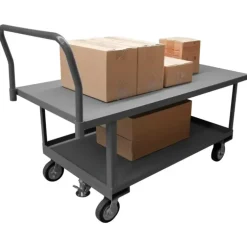 Durham WHPTFL30606MR95 PLATFORM TRUCK, ADJUSTABLE HEIGHT, FLOOR LOCK, 2000 LBS. CAPACITY, 30 X 60 - One-stop shop for professional tools and equipment.