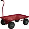 Durham 5WTP-2436-LU-10SPN-17T 5TH WHEEL PLATFORM TRUCK, PERFORATED DECK, LIPS UP, RED, 24 X 38-5/16 X 38-1/4 - One-stop shop for professional tools and equipment.