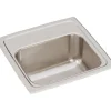 Elkay BLR1516 Lustertone® Classic Stainless Steel 15& x 15& x 7-1/8& Single Bowl Drop-in Bar Sink with 3-1/2& Drain - One-stop shop for professional tools and equipment.