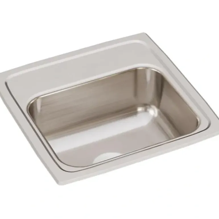 Elkay BLR1560 Lustertone® Classic Stainless Steel 15& x 15& x 6-1/8& Single Bowl Drop-in Bar Sink - One-stop shop for professional tools and equipment.