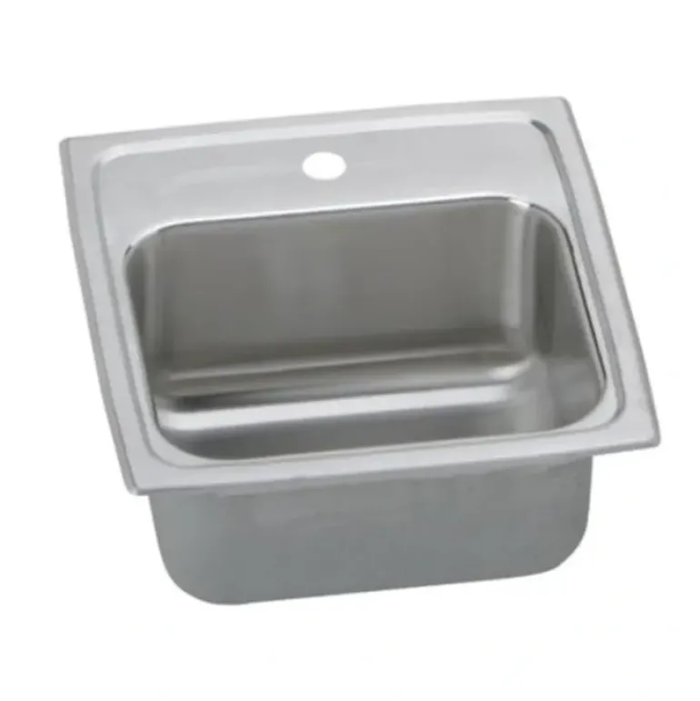 Elkay BLRQ1560 Lustertone® Classic Stainless Steel 15& x 15& x 6-1/8& Single Bowl Drop-in Bar Sink with Quick-clip - One-stop shop for professional tools and equipment.
