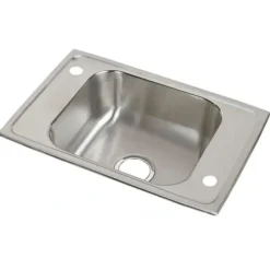 Elkay CDKR2517 Celebrity® Stainless Steel 25& x 17& x 6-7/8& Single Bowl Drop-in Classroom Sink - One-stop shop for professional tools and equipment.