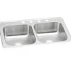 Elkay CR4322 Celebrity® Stainless Steel 43& x 22& x 6-7/8& Equal Double Bowl Drop-in Sink - One-stop shop for professional tools and equipment.