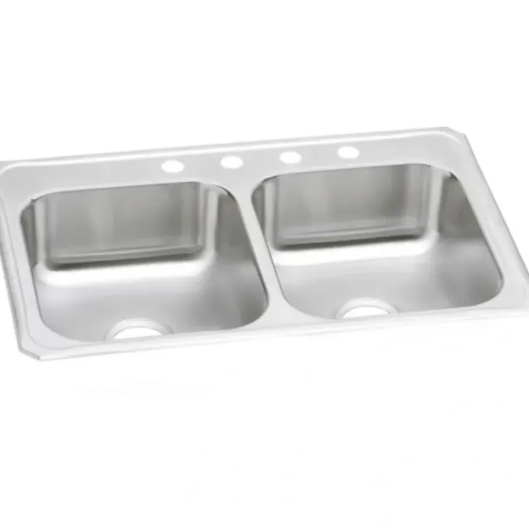 Elkay CR4322 Celebrity® Stainless Steel 43& x 22& x 6-7/8& Equal Double Bowl Drop-in Sink - One-stop shop for professional tools and equipment.