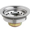 Elkay D1125 Dayton® 3-1/2& Stainless Steel Drain with Removable Basket Strainer and Rubber Stopper - One-stop shop for professional tools and equipment.