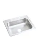 Elkay D12521 Dayton® Stainless Steel 25& x 21-1/4& x 6-9/16& Single Bowl Drop-in Sink - One-stop shop for professional tools and equipment.