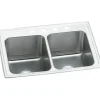 Elkay DLR251910 Lustertone® Classic Stainless Steel 25& x 19-1/2& x 10-1/8& Equal Double Bowl Drop-in Sink - One-stop shop for professional tools and equipment.